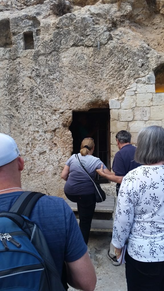 The entrance to the Garden Tomb in Jerusalem